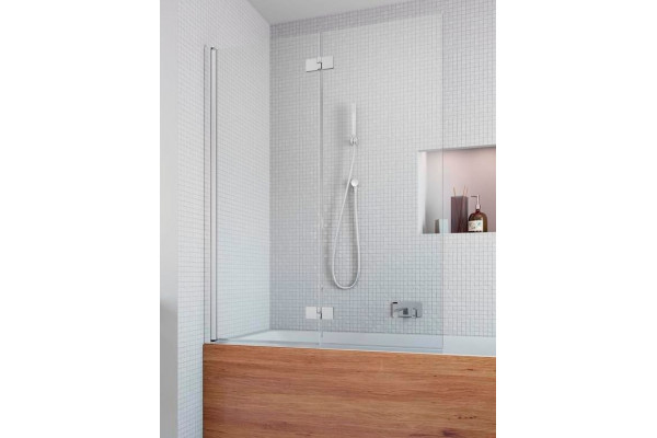 Шторка на ванну Radaway Essenza New PND I 120 L складная, стекло прозрачное