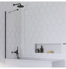 Шторка на ванну Radaway Idea Black PNJ II 60 стекло прозрачное, профиль черный