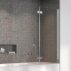 Шторка на ванну Radaway Nes PND I 140 R стекло прозрачное, профиль хром, правая