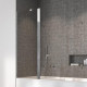 Шторка на ванну Radaway Nes PND II 130 L распашная, стекло прозрачное