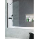 Шторка на ванну Radaway Modo New Black PNJ II 100 стекло прозрачное, профиль черный