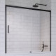 Шторка на ванну Radaway Idea Black PN DWJ 170 R раздвижная, стекло прозрачное
