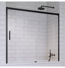 Шторка на ванну Radaway Idea Black PN DWJ 180 R раздвижная, стекло прозрачное