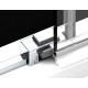 Шторка на ванну Radaway Idea PN DWJ 140 R раздвижная, стекло прозрачное