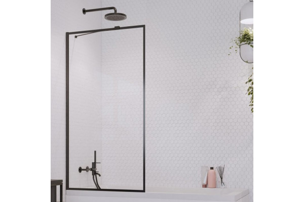 Шторка на ванну Radaway Idea Black PNJ II Frame 100 стекло прозрачное, профиль черный
