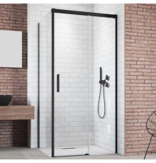 Душевой уголок Radaway Idea Black KDJ 100x100 R двери раздвижные, стекло прозрачное