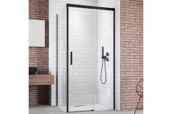 Душевой уголок Radaway Idea Black KDJ 100x100 R двери раздвижные, стекло прозрачное