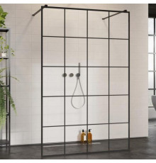Душевая перегородка Radaway Modo X Black I Factory 160x200 стекло прозрачное, профиль черный