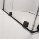 Шторка на ванну Radaway Furo Black PND II 170 L раздвижная, стекло прозрачное