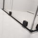 Шторка на ванну Radaway Furo Black PND II 150 L раздвижная, стекло прозрачное