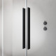 Шторка на ванну Radaway Furo Black PND II 180 L раздвижная, стекло прозрачное