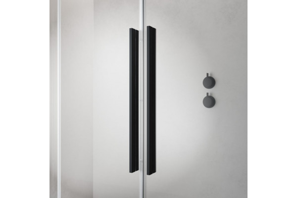 Шторка на ванну Radaway Furo Black PND II 150 R раздвижная, стекло прозрачное