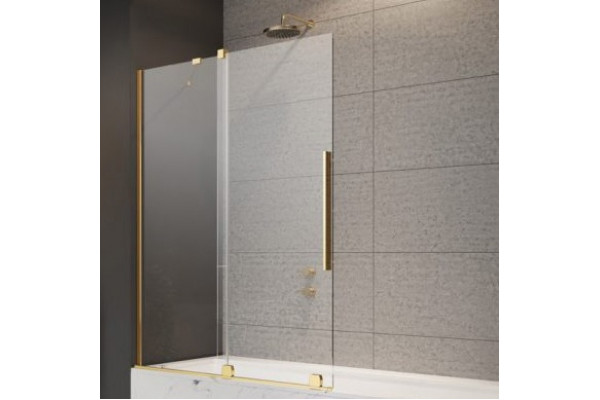 Шторка на ванну Radaway Furo Gold PND II 150 L раздвижная, стекло прозрачное