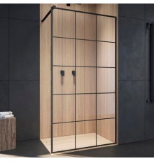 Душевая перегородка Radaway Modo New Black II Factory 80 стекло прозрачное, профиль черный