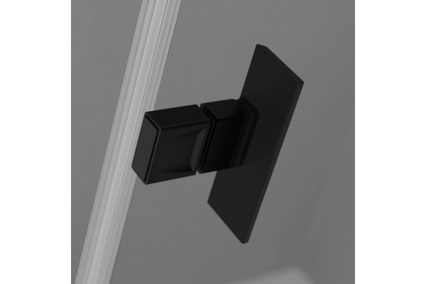 Душевой уголок Radaway Nes Black PTJ 100x100, L, двери распашные, стекло прозрачное