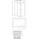 Душевой уголок Radaway Premium Plus DWJ+S 130x75 прозрачное стекло прямоугольный, двери раздвижные