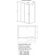 Душевой уголок Radaway Premium Plus DWJ+S 110x75 прозрачное стекло прямоугольный, двери раздвижные