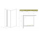 Душевой уголок Radaway Treviso DW+S 80x75 коричневое стекло прямоугольный, двери раздвижные