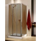 Душевой уголок Radaway Treviso DW+S 80x75 коричневое стекло прямоугольный, двери раздвижные