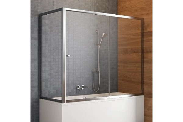 Шторка на ванну Radaway Vesta DWJ+S 150 раздвижная, стекло прозрачное, профиль хром