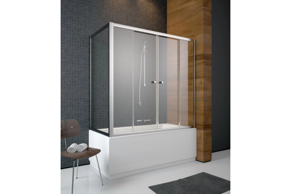 Шторка на ванну Radaway Vesta DWD+S 180 раздвижная, стекло прозрачное, профиль хром