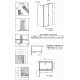 Душевой уголок Radaway Nes KDS II 120x90 R прямоугольный, двери распашные