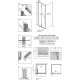 Душевой уголок Radaway Nes KDJ B 80x90 L прямоугольный, стекло прозрачное