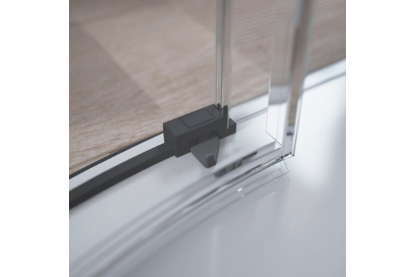 Душевой уголок Radaway Idea Black PDD 100х100 четверть круга, двери раздвижные
