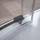 Душевой уголок Radaway Idea Black PDD 100х100 четверть круга, двери раздвижные