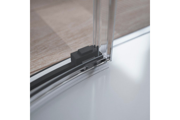 Душевой уголок Radaway Idea Black PDD 100х100 четверть круга, двери раздвижные