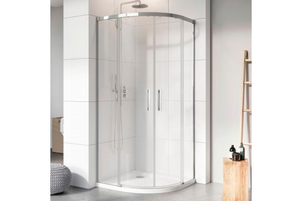 Душевой уголок Radaway Idea PDD 100х100 четверть круга, двери раздвижные, стекло прозрачное