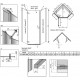 Душевой уголок Radaway Essenza New PTJ 90х100 L двери распашные, стекло прозрачное
