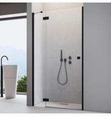 Душевая дверь в нишу Radaway Essenza New Black DWJ 100 L распашная, стекло прозрачное