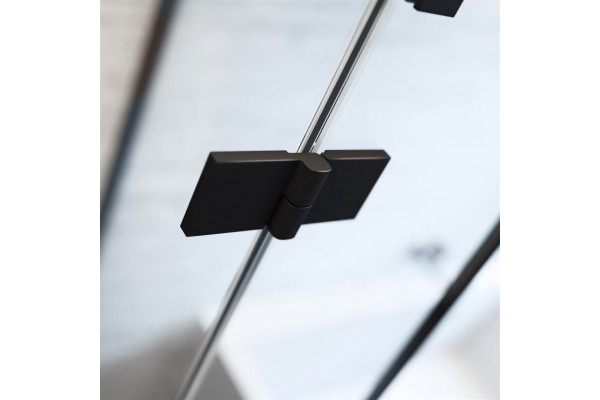 Душевая дверь в нишу Radaway Essenza New Black DWJS 110 R распашная, стекло прозрачное