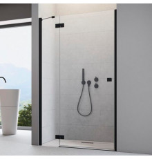 Душевая дверь в нишу Radaway Essenza New Black DWJ 130 L распашная, стекло прозрачное