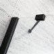 Душевая дверь в нишу Radaway Essenza New Black DWJ 80 R распашная, стекло прозрачное