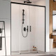 Душевая дверь в нишу Radaway Idea Black DWD 160 раздвижная, стекло прозрачное
