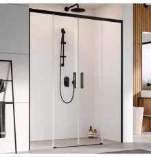 Душевая дверь в нишу Radaway Idea Black DWD 140 раздвижная, стекло прозрачное