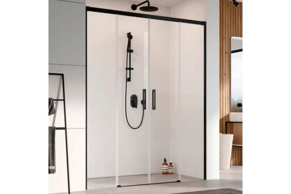 Душевая дверь в нишу Radaway Idea Black DWD 140 раздвижная, стекло прозрачное