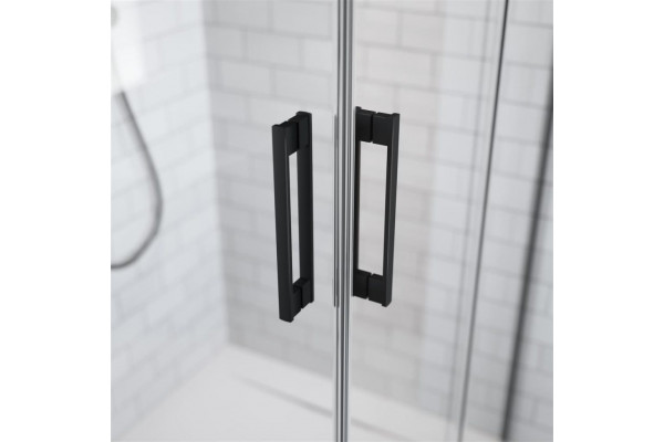 Душевая дверь в нишу Radaway Idea Black DWJ 140 L раздвижная, стекло прозрачное