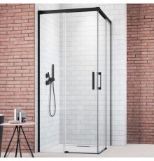 Душевой уголок Radaway Idea Black KDD 90x80 прямоугольный, двери раздвижные
