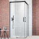 Душевой уголок Radaway Idea Black KDD 90x80 прямоугольный, двери раздвижные