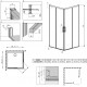Душевой уголок Radaway Idea Black KDD 90x80 прямоугольный, двери раздвижные