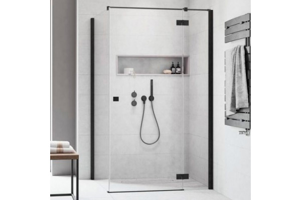 Душевой уголок Radaway Essenza New Black KDJ 100х100 R квадратный, двери распашные