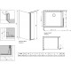 Душевая перегородка Radaway Eos Walk-in 100 L двери распашные, стекло прозрачное