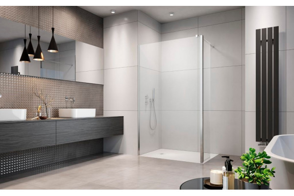 Душевая перегородка Radaway Eos Walk-in 100 L двери распашные, стекло прозрачное