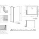 Душевая перегородка Radaway Eos Walk-in 80 R двери распашные, стекло прозрачное