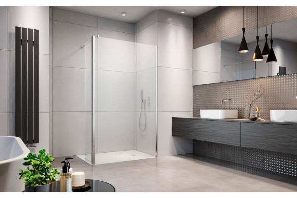 Душевая перегородка Radaway Eos Walk-in 80 R двери распашные, стекло прозрачное
