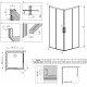 Душевой уголок Radaway Idea Black KDD 90x120 прямоугольный, двери раздвижные