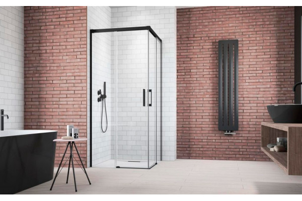 Душевой уголок Radaway Idea Black KDD 90x120 прямоугольный, двери раздвижные